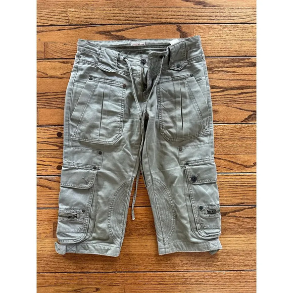 Jagger Brand Capri Pants 26 Dark Green - Picture 5 of 8